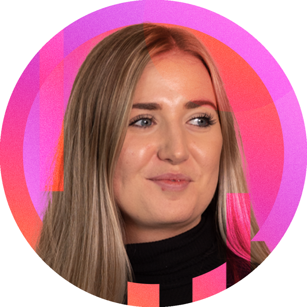 Kate Leach, a white woman looking away from the camera.